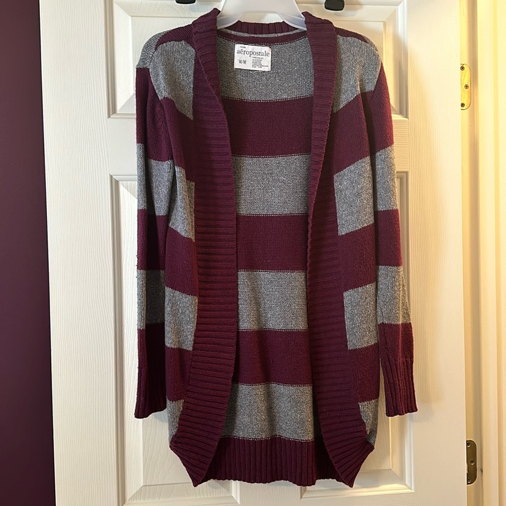 Aeropostale Thigh Length Cardigan Sweater